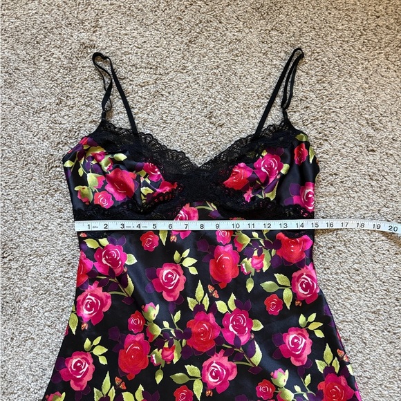 Victoria’s Secret Floral Satin & Lace Mini Slip | M - Picture 7 of 7